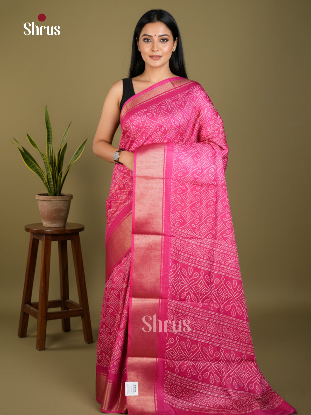 EBS16562 - Semi Crepe Saree - Shop on Shrus.com