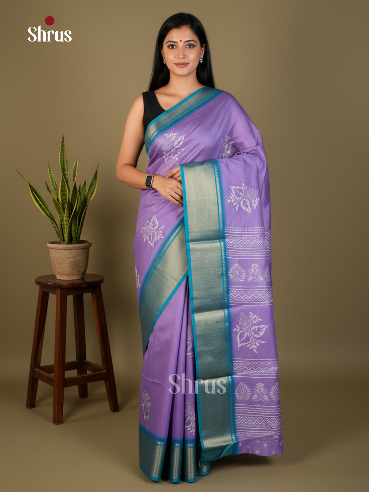 EBS16569 - Semi Crepe Saree - Shop on Shrus.com