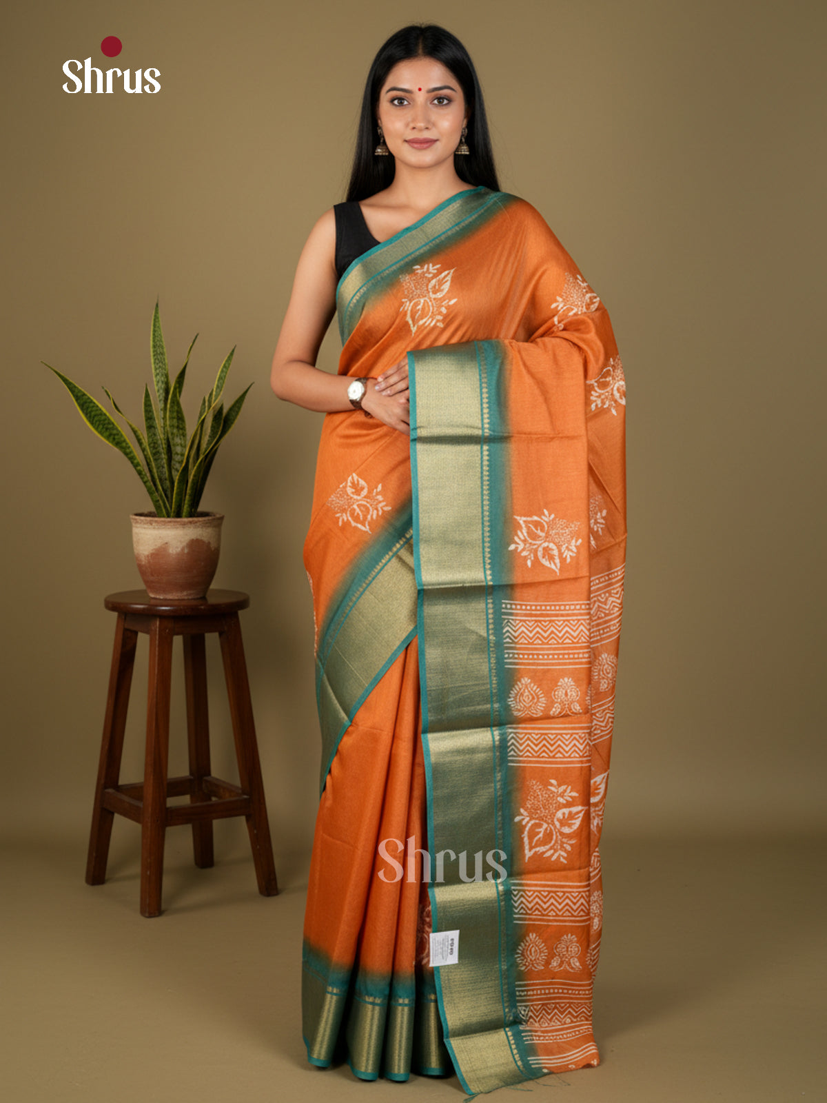 EBS16570 - Semi Crepe Saree - Shop on Shrus.com