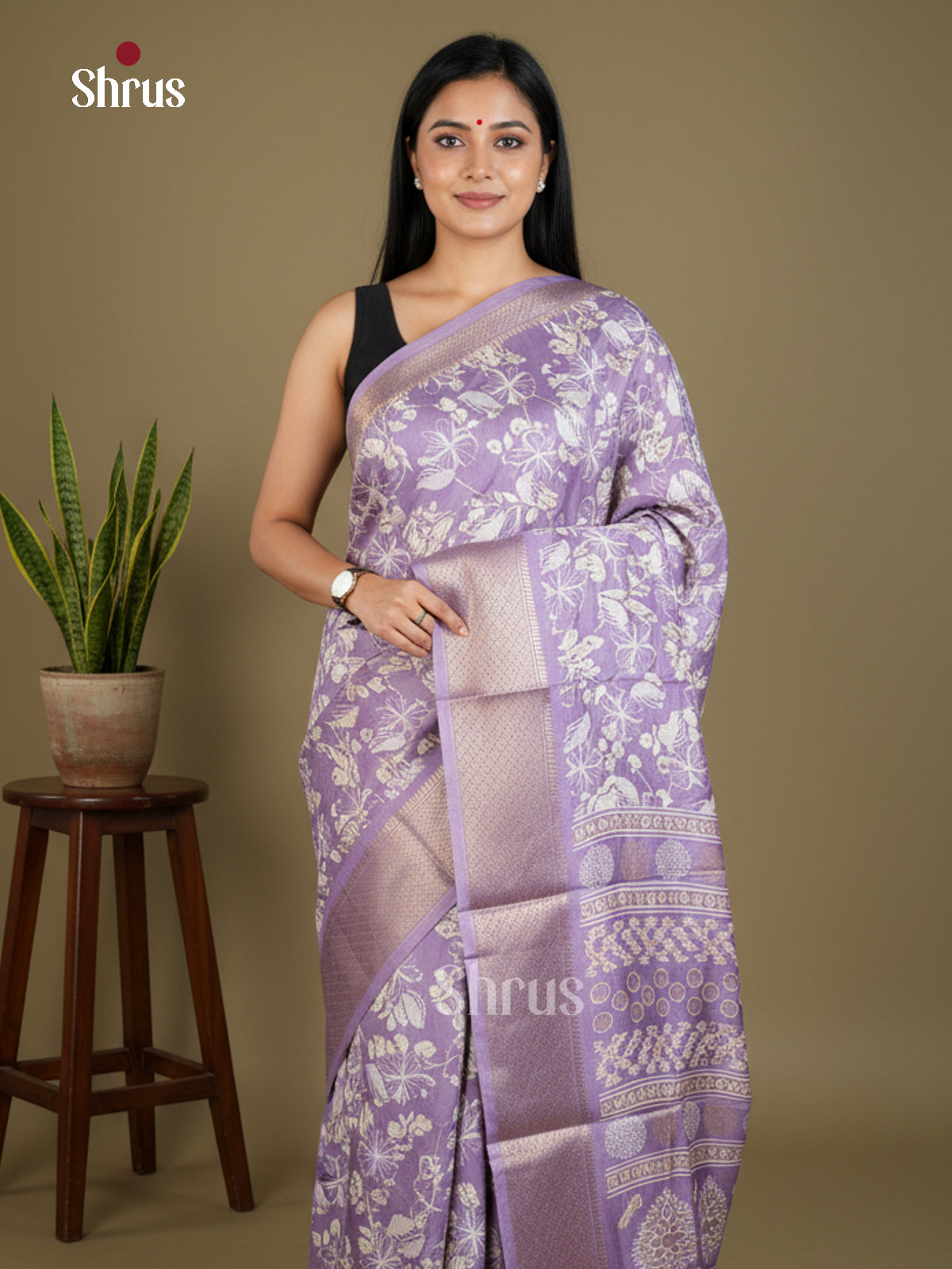 Semi Crepe Saree - EBS16576 - Shop on Shrus.com