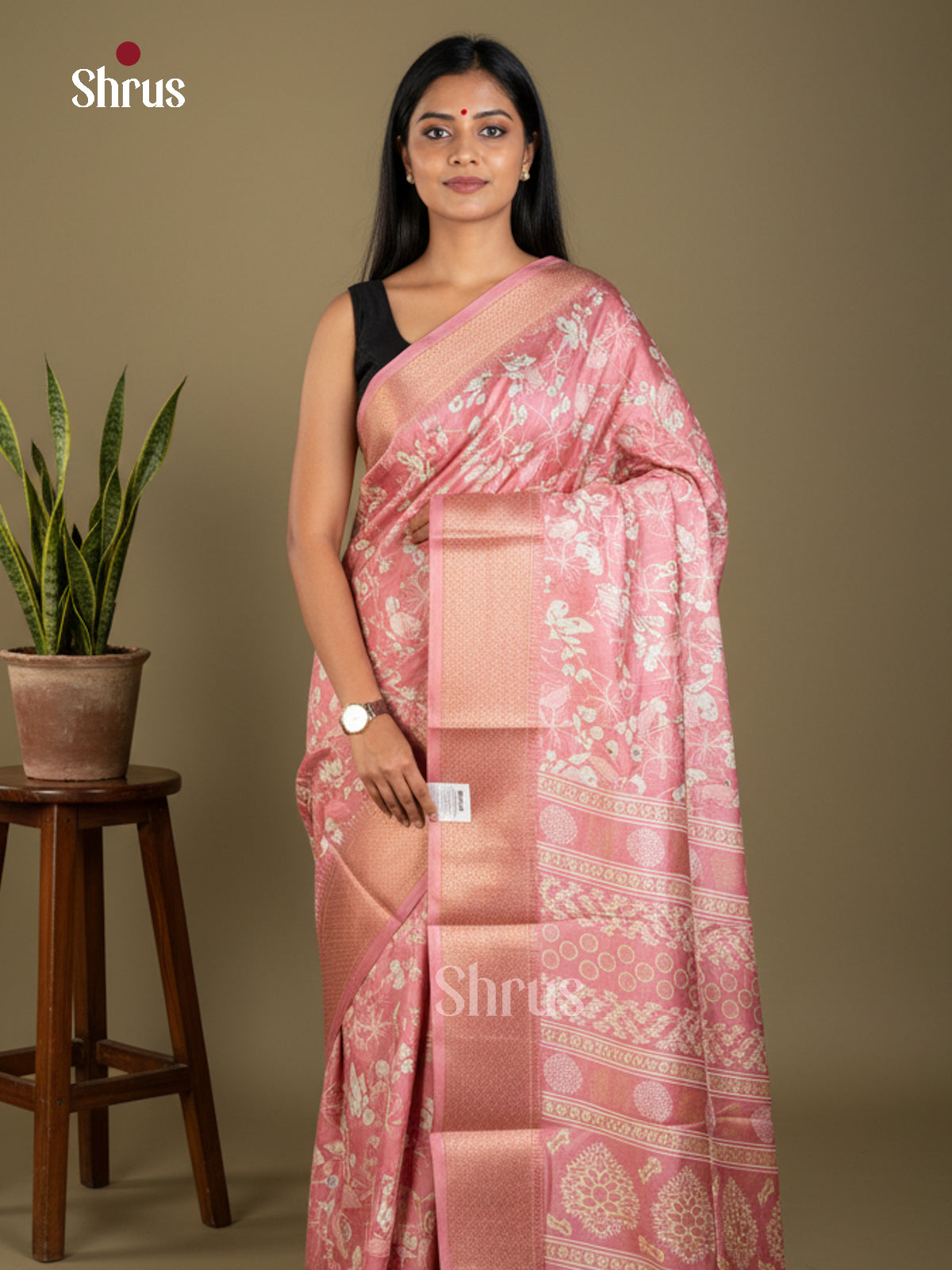 EBS16577 - Semi Crepe Saree - Shop on Shrus.com
