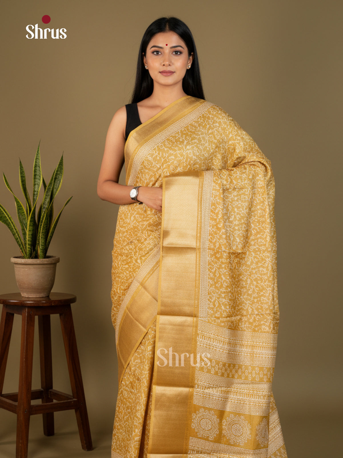 EBS16587 - Semi Crepe Saree - Shop on Shrus.com