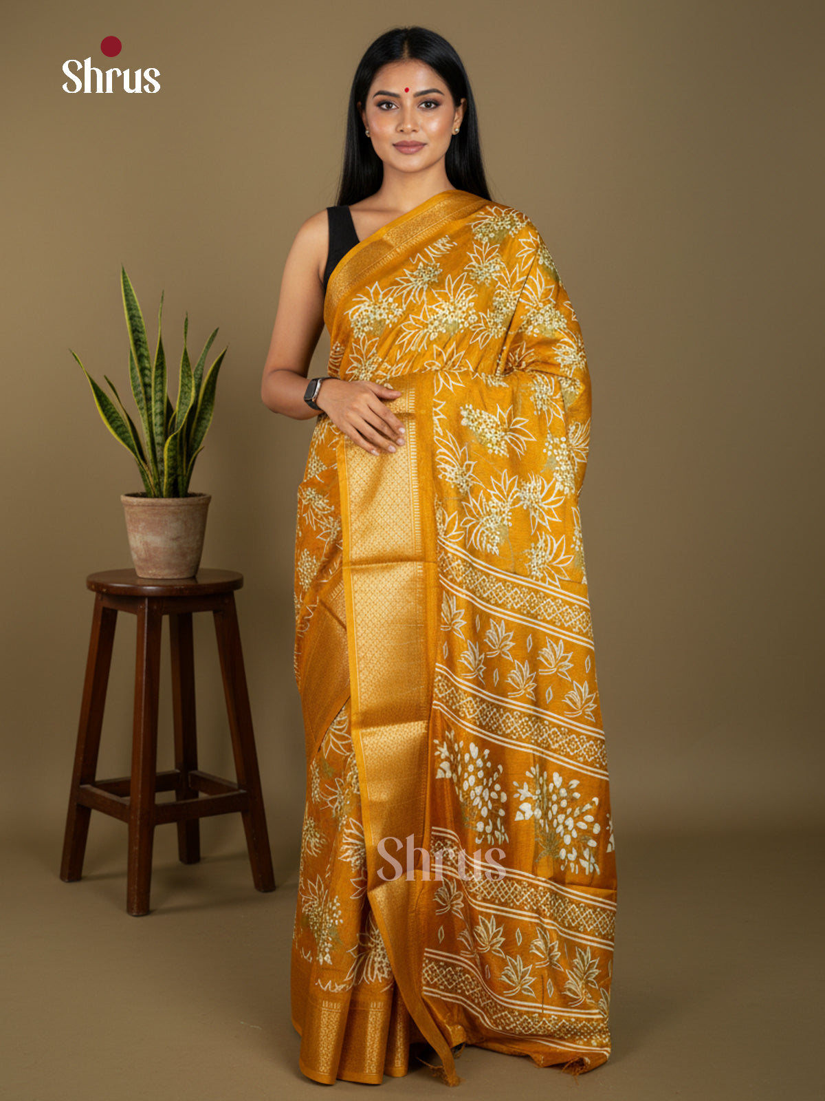 EBS16594 - Semi Crepe Saree - Shop on Shrus.com