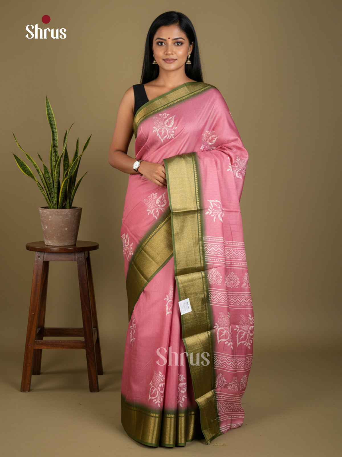 EBS16612 - Semi Crepe Saree - Shop on Shrus.com