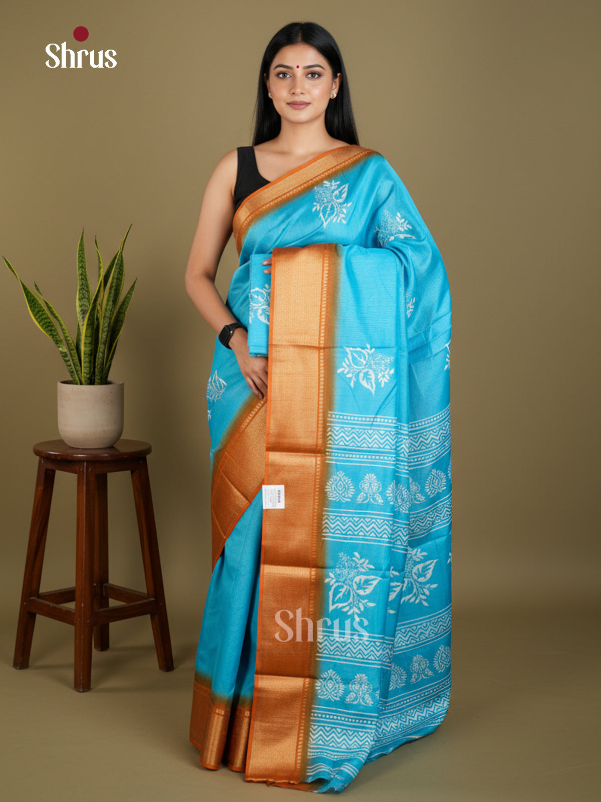 EBS16615 - Semi Crepe Saree - Shop on Shrus.com