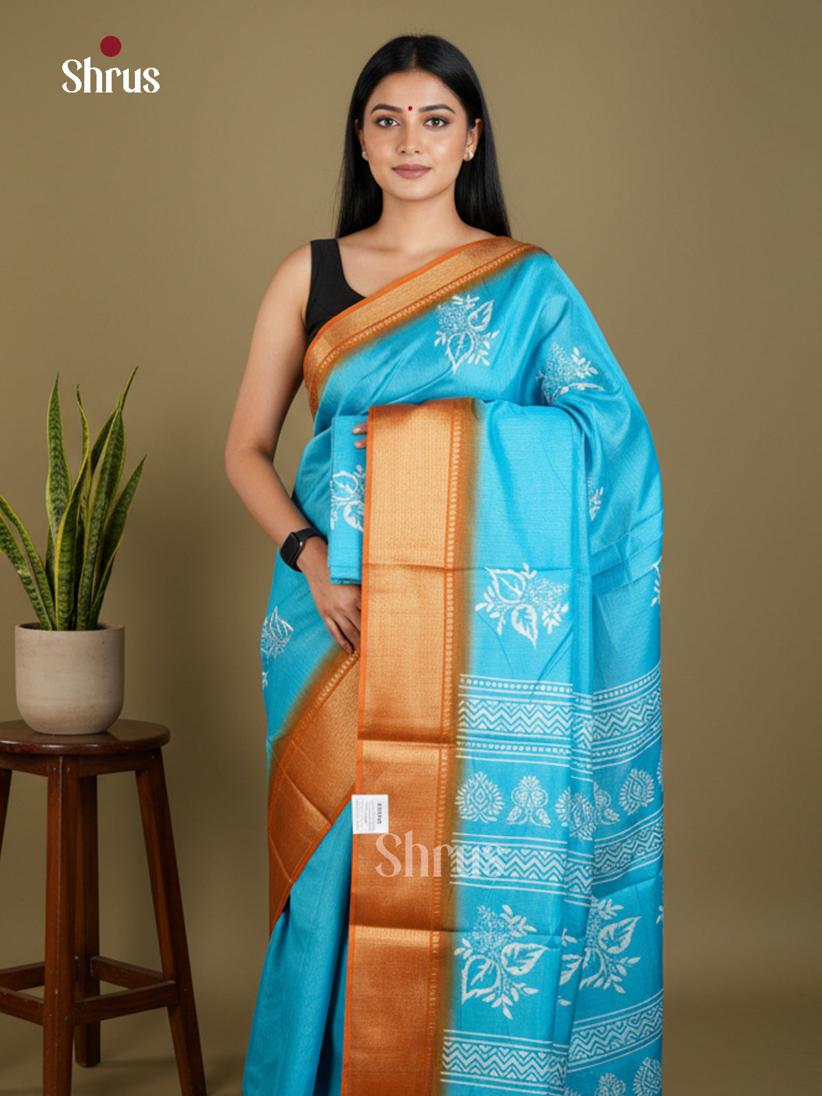 EBS16615 - Semi Crepe Saree - Shop on Shrus.com