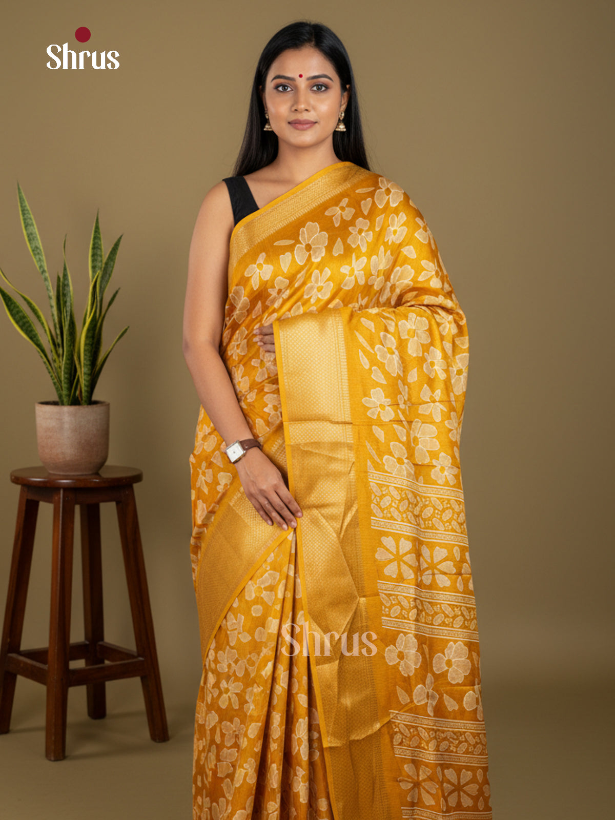 EBS16656 - Semi Crepe Saree - Shop on Shrus.com