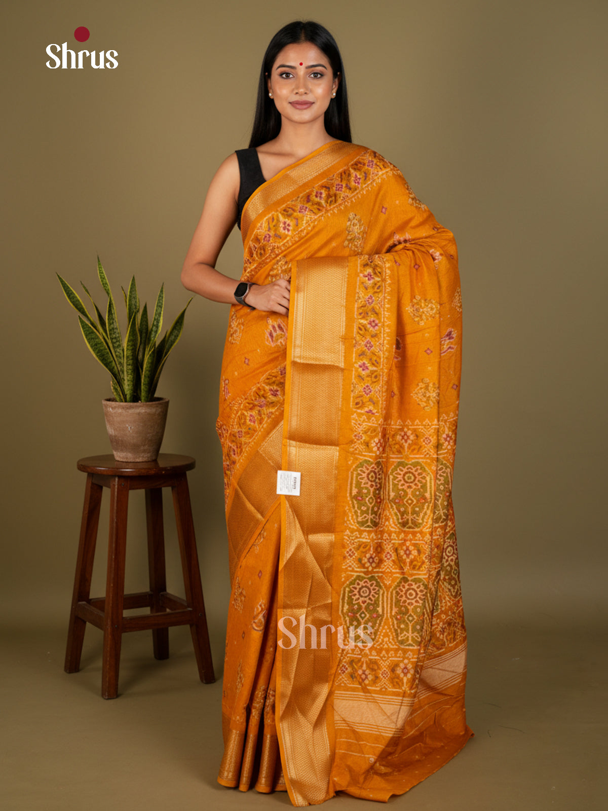 EBS16660 - Semi Crepe Saree - Shop on Shrus.com