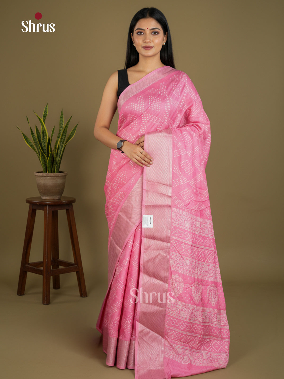 Semi Crepe Saree - EBS16668 - Shop on Shrus.com