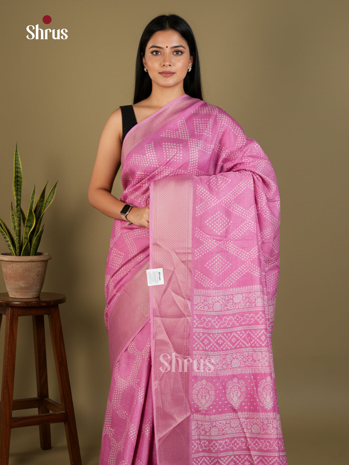 EBS16670 - Semi Crepe Saree - Shop on Shrus.com