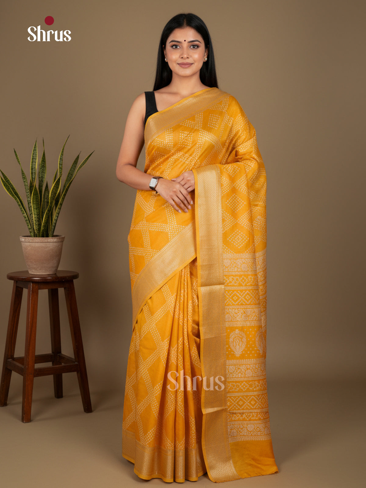 Semi Crepe Saree - EBS16671 - Shop on Shrus.com
