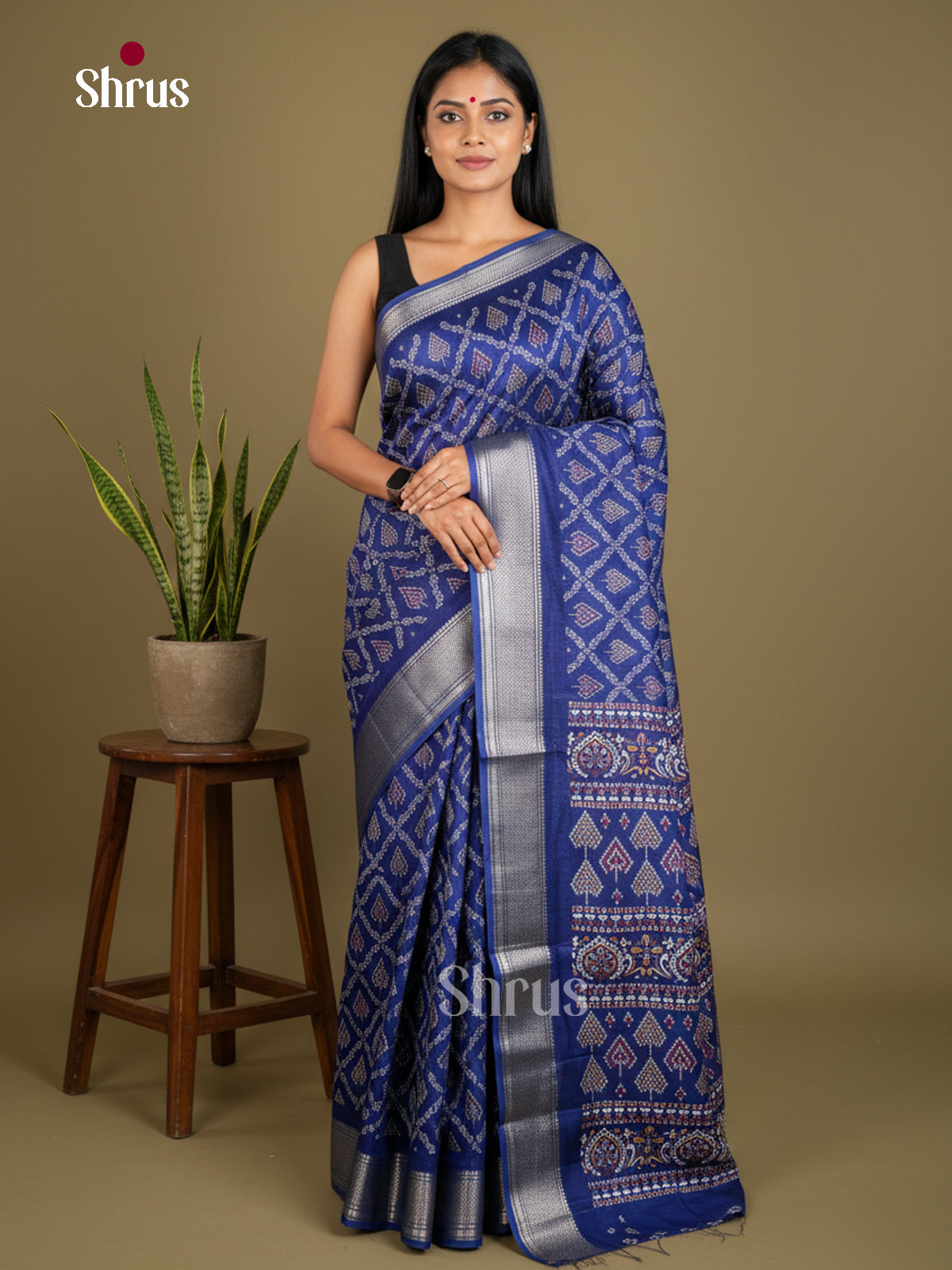 Semi Crepe Saree - EBS16684 - Shop on Shrus.com