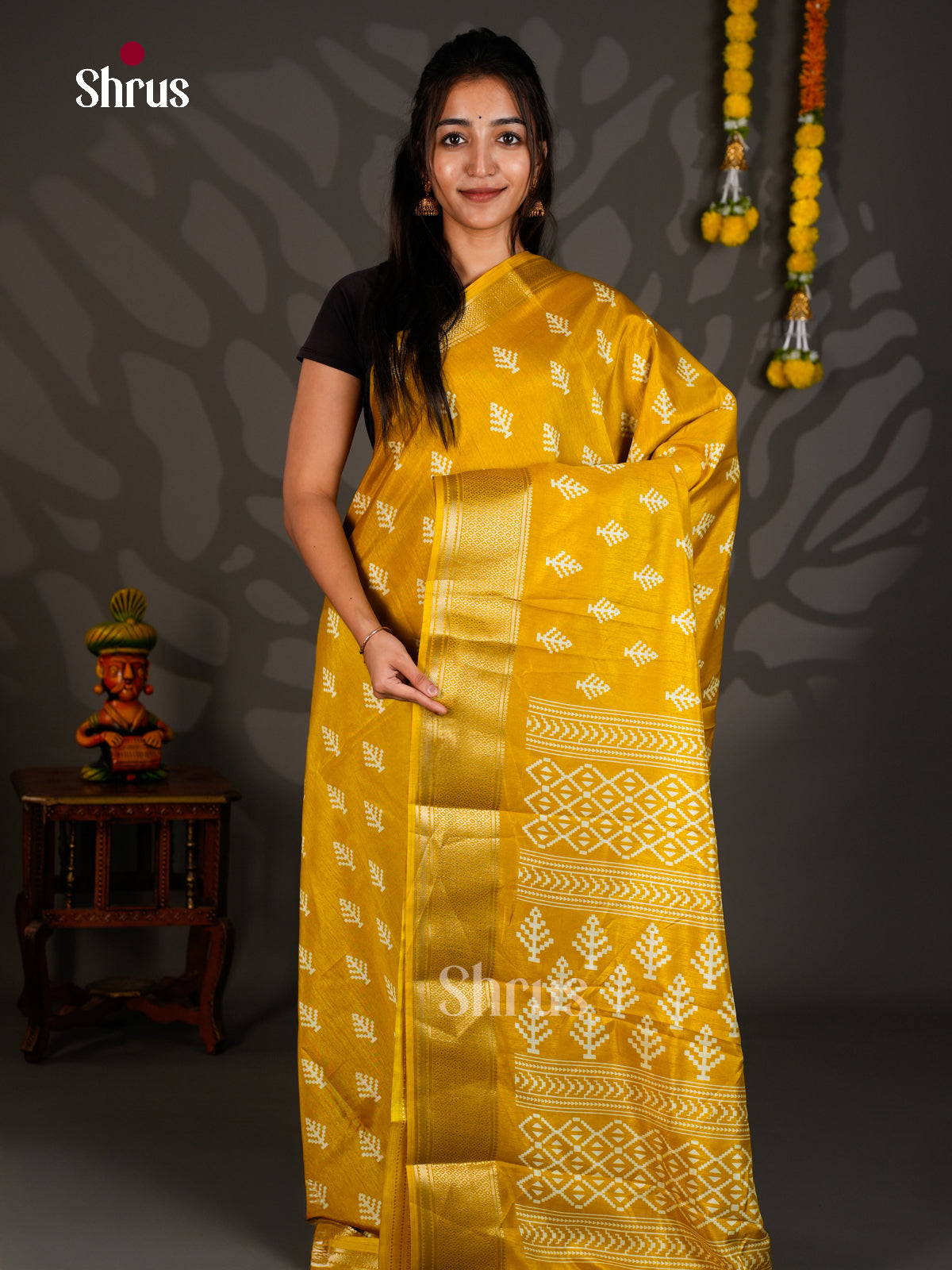 Semi Crepe Saree - EBS16690 - Shop on Shrus.com