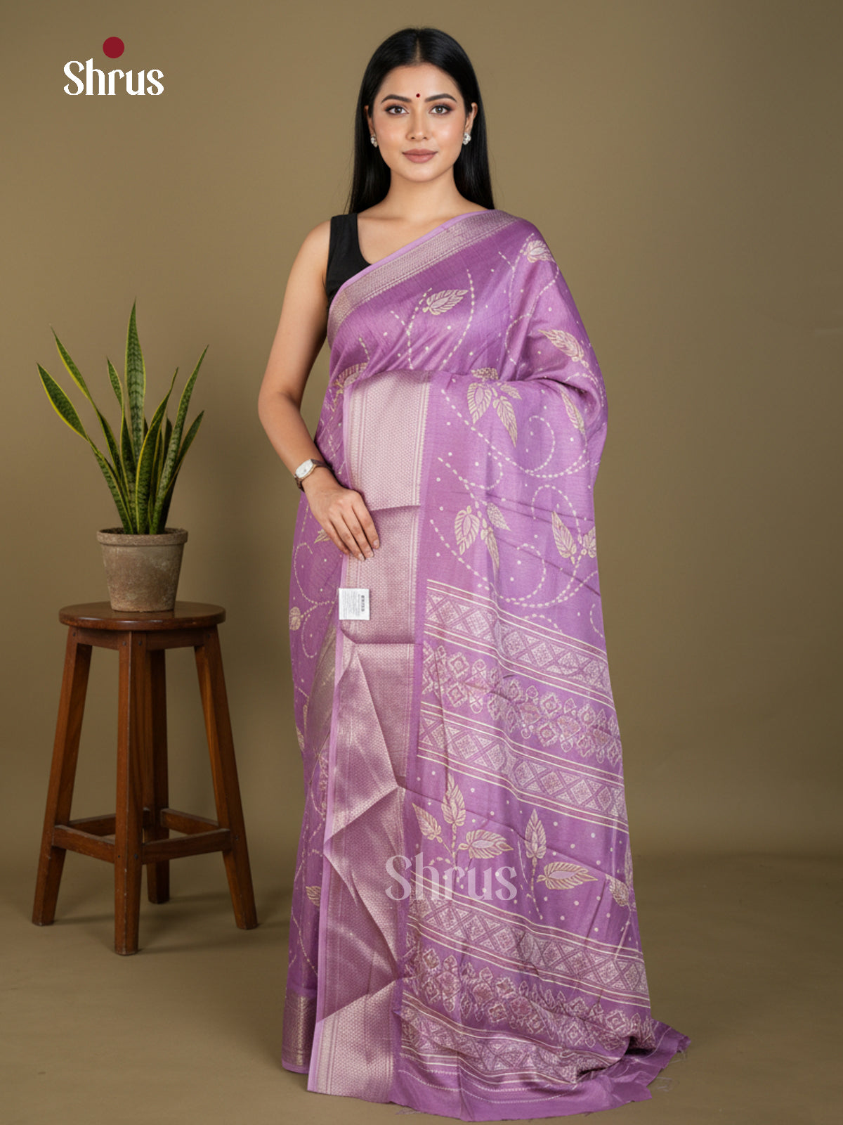 EBS16697 - Semi Crepe Saree - Shop on Shrus.com