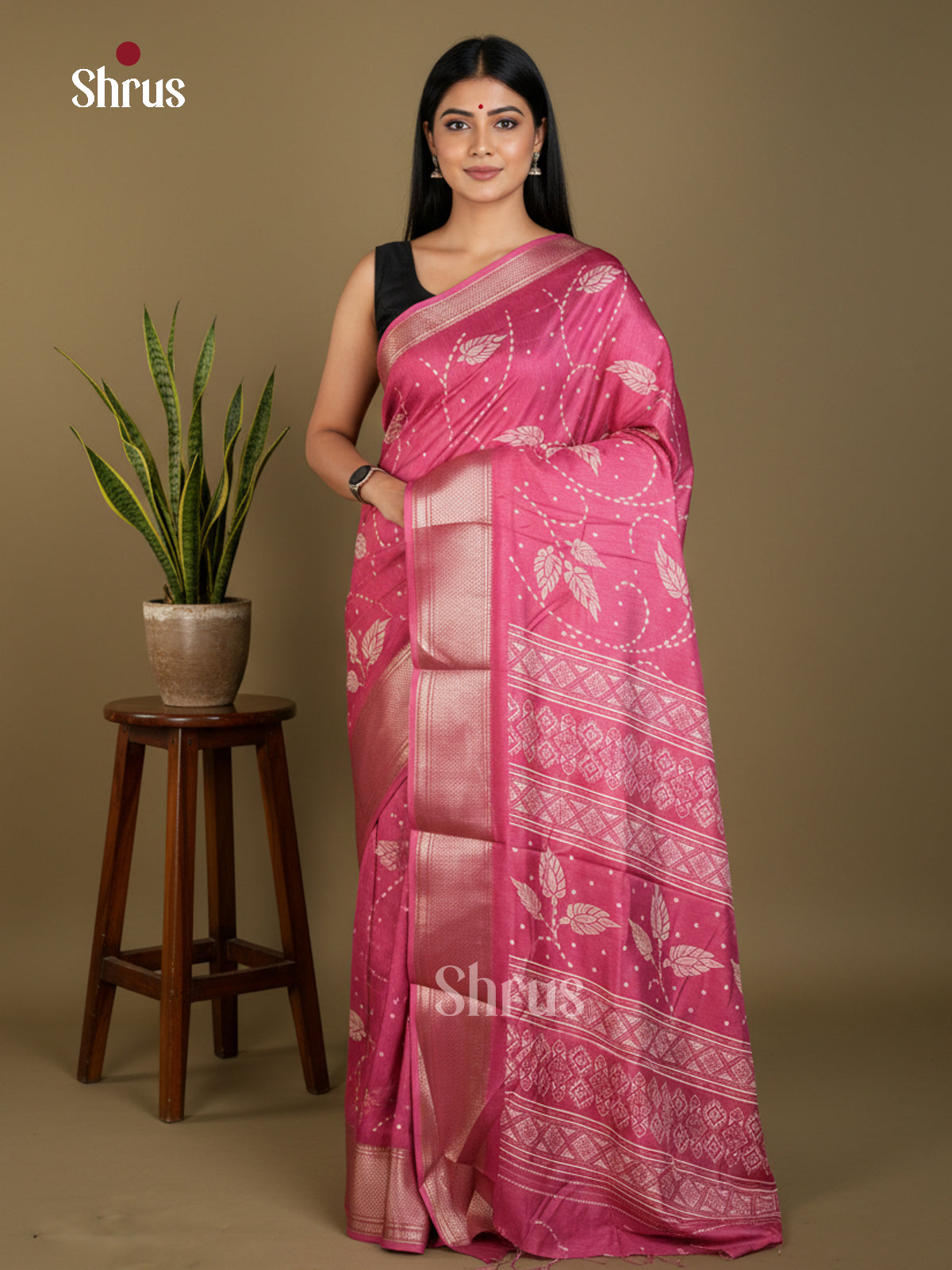 EBS16700 - Semi Crepe Saree - Shop on Shrus.com