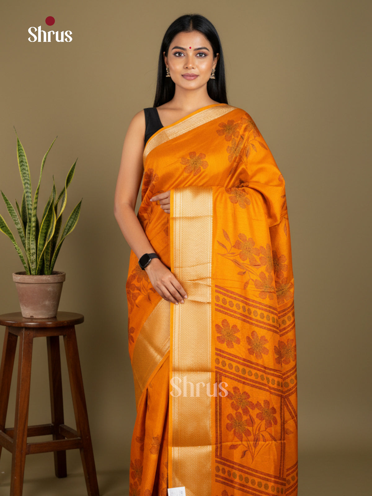 EBS16716 - Semi Crepe Saree - Shop on Shrus.com