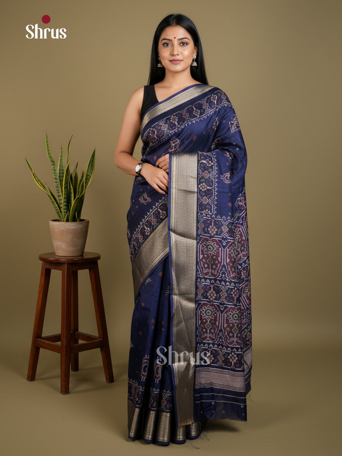 EBS16719 - Semi Crepe Saree - Shop on Shrus.com