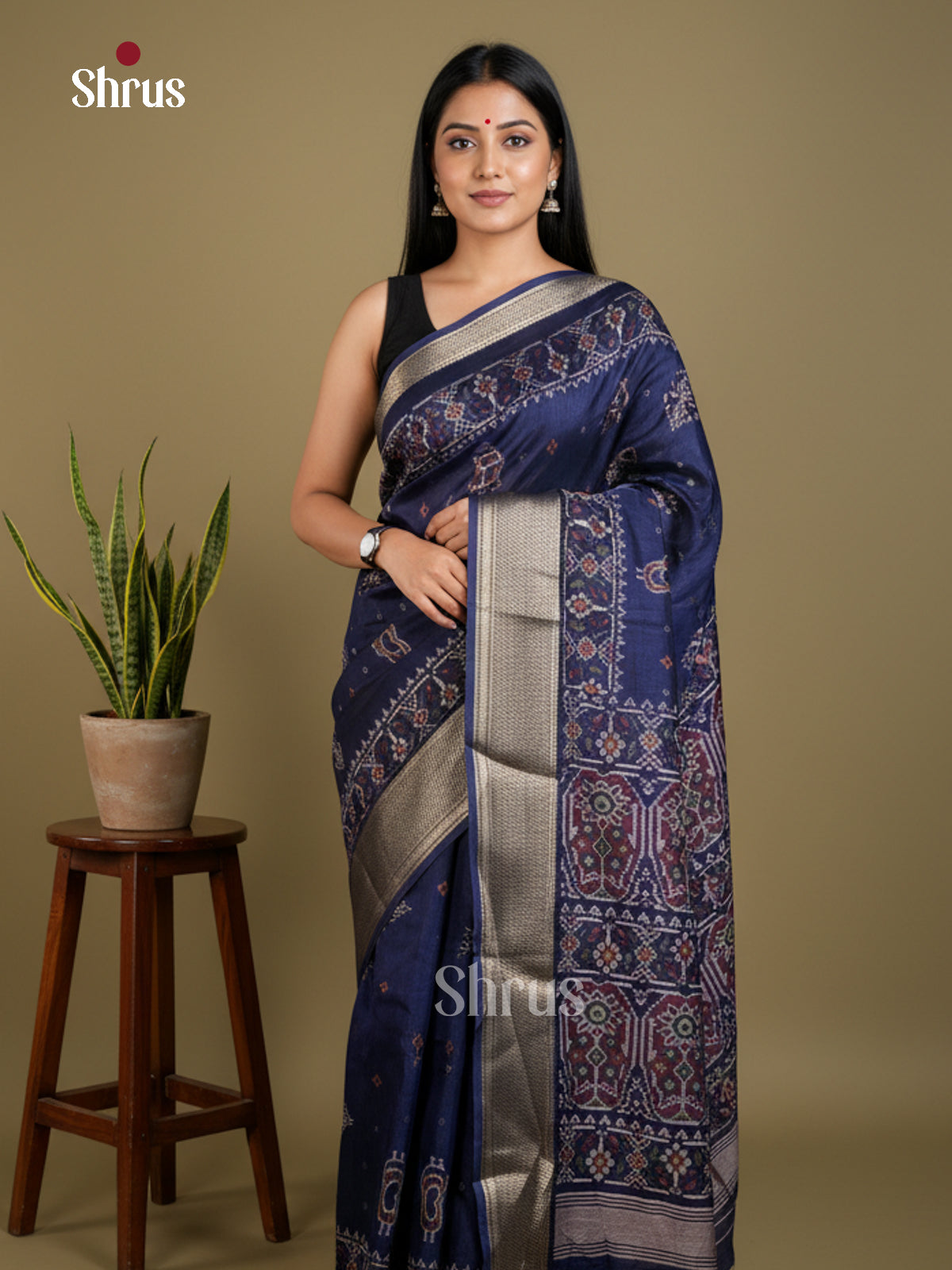EBS16719 - Semi Crepe Saree - Shop on Shrus.com
