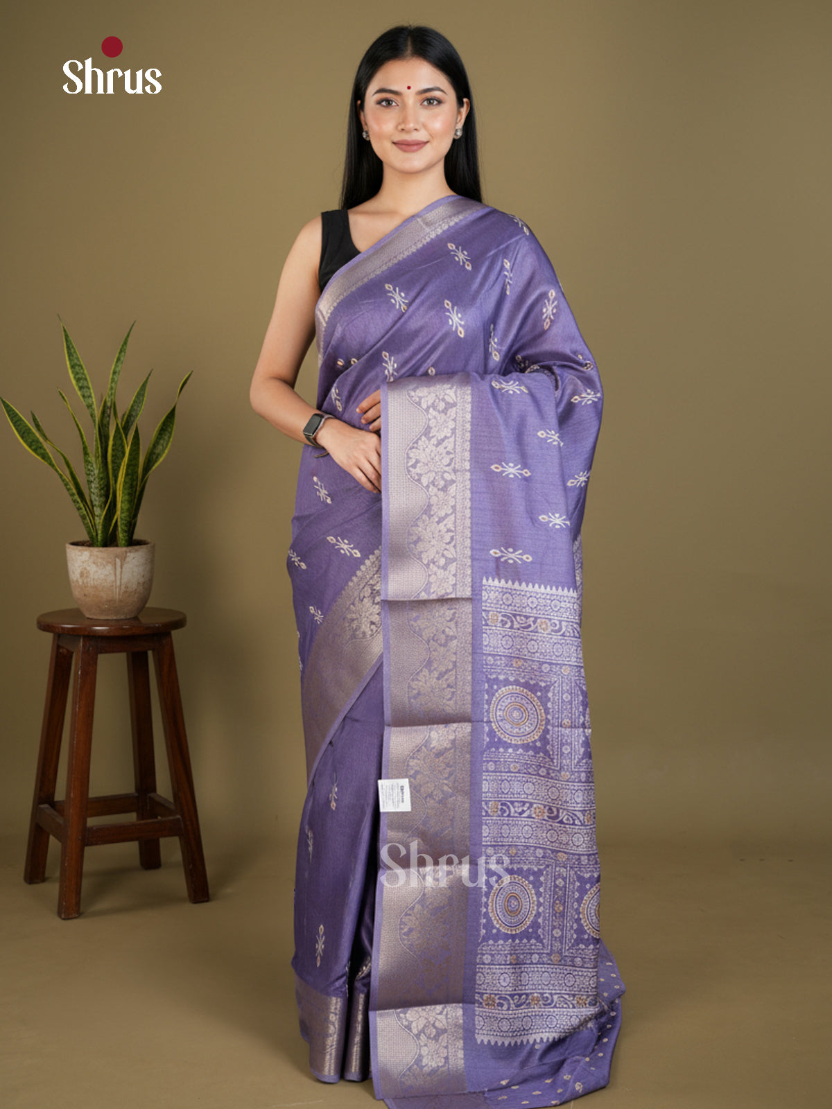 Semi Crepe Saree - EBS17041 - Shop on Shrus.com