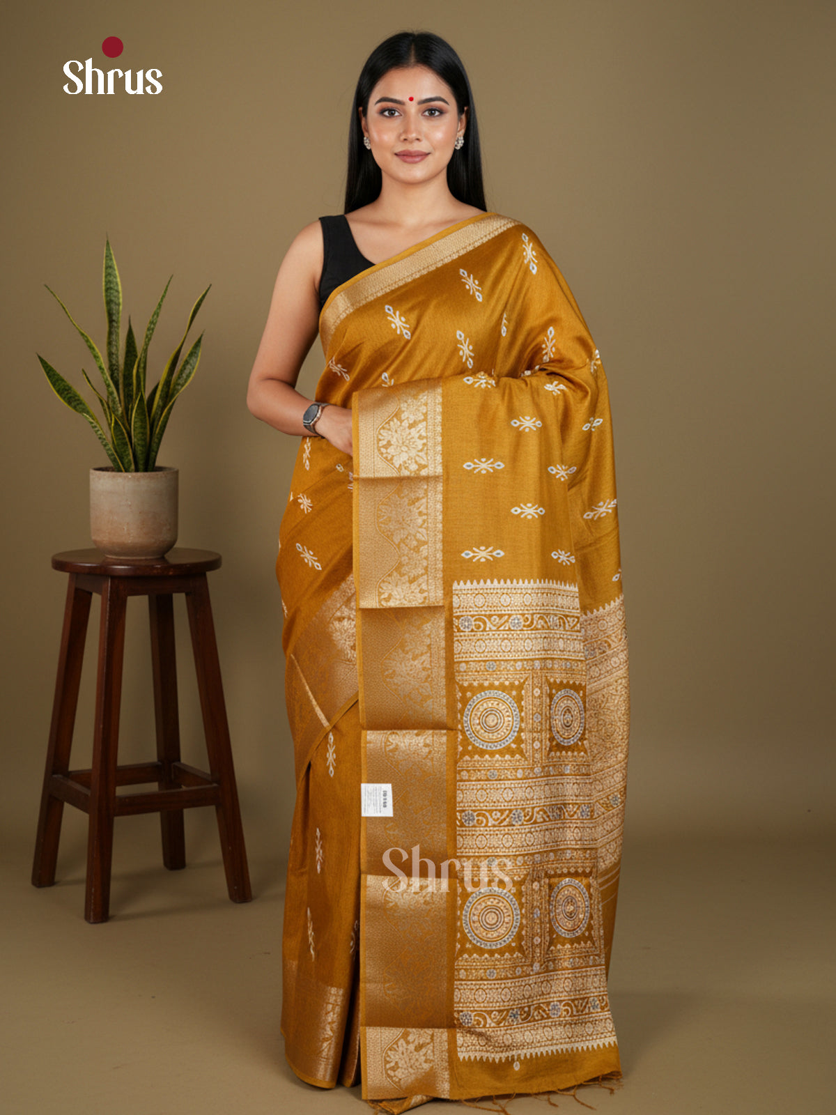 Semi Crepe Saree - EBS17042 - Shop on Shrus.com