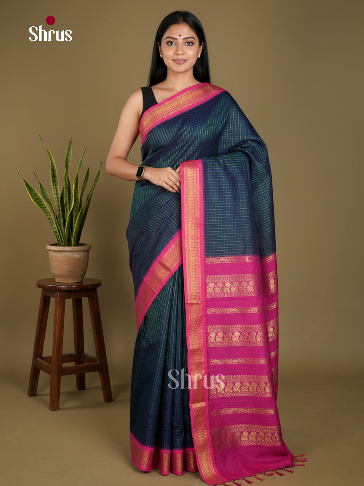 Kalyani Cotton Saree - EBS18033 - Shop on Shrus.com