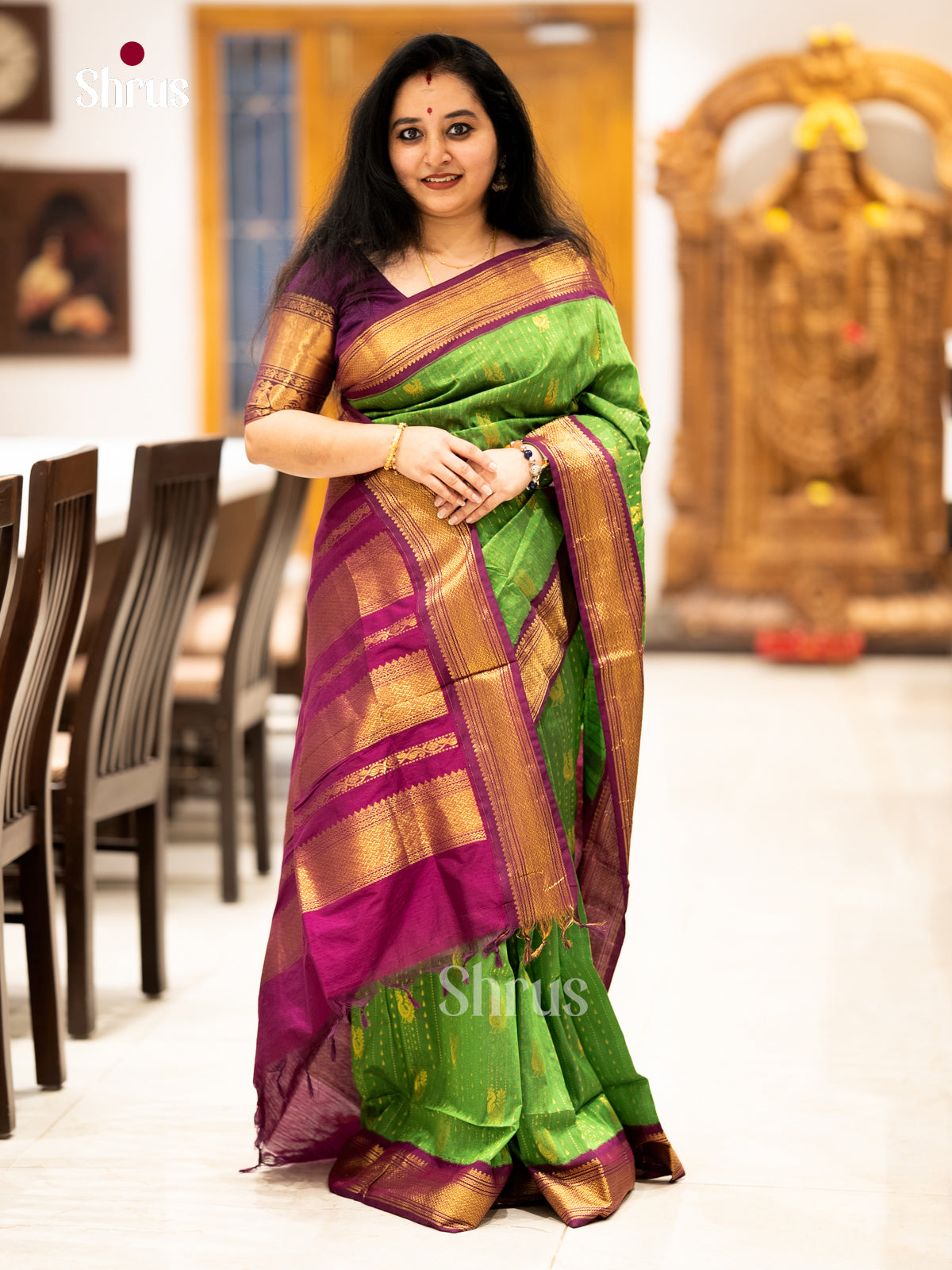Kalyani Cotton Saree - EBS18054 - Shop on Shrus.com