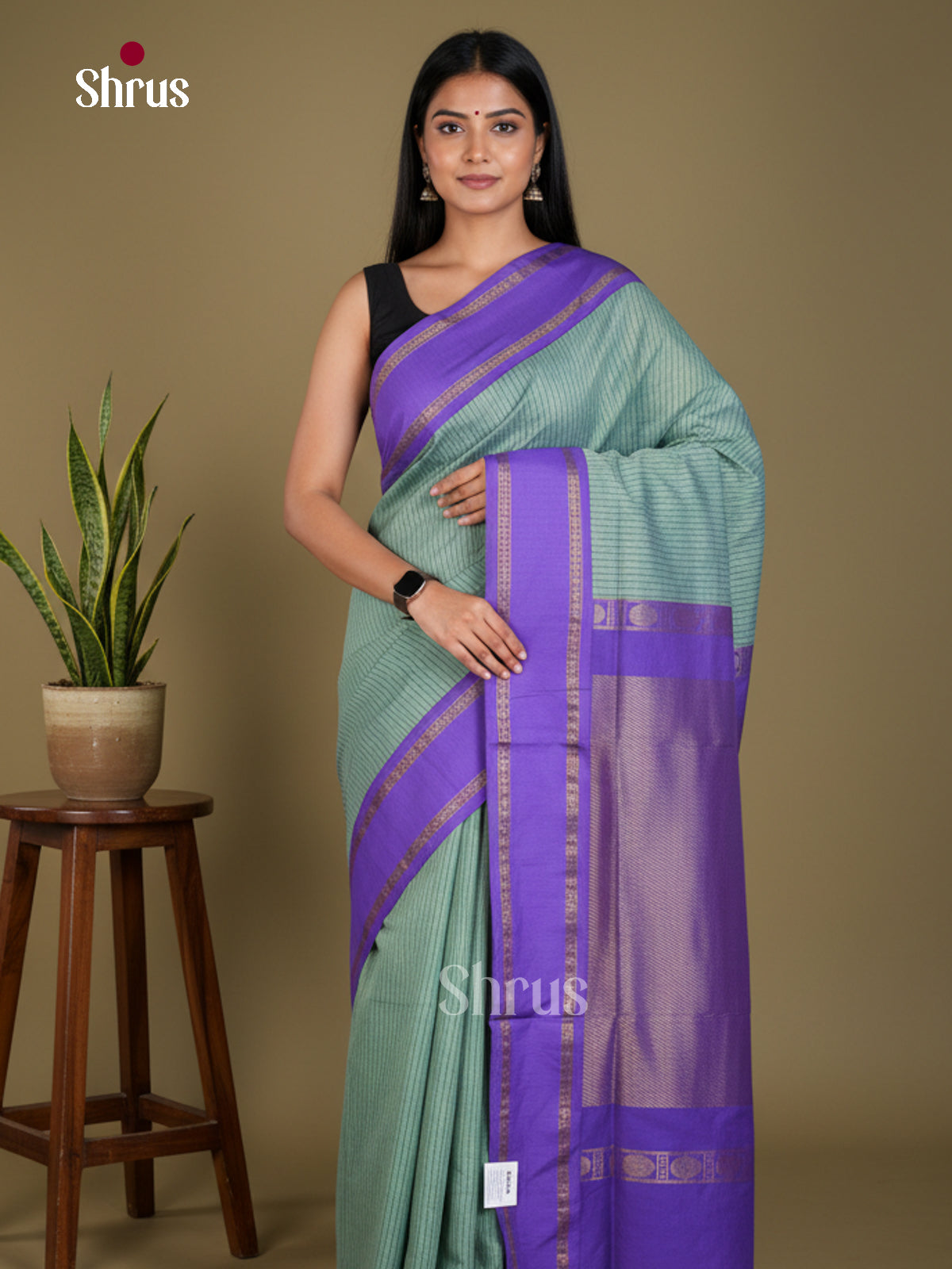 Kalyani Cotton Saree - EBS18096 - Shop on Shrus.com