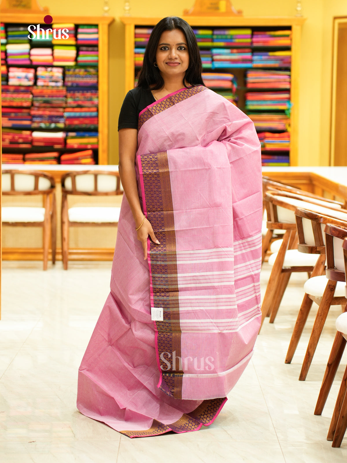 Chettinad Cotton-Without Blouse Saree - EBS18244