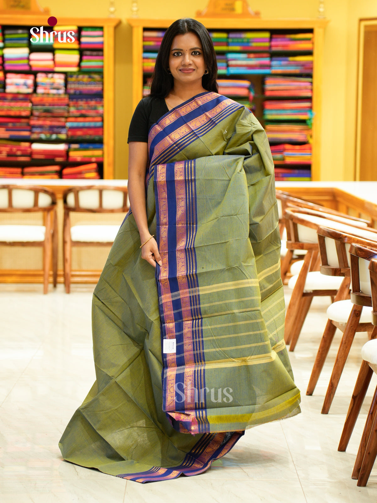 Chettinad Cotton-Without Blouse Saree - EBS18252