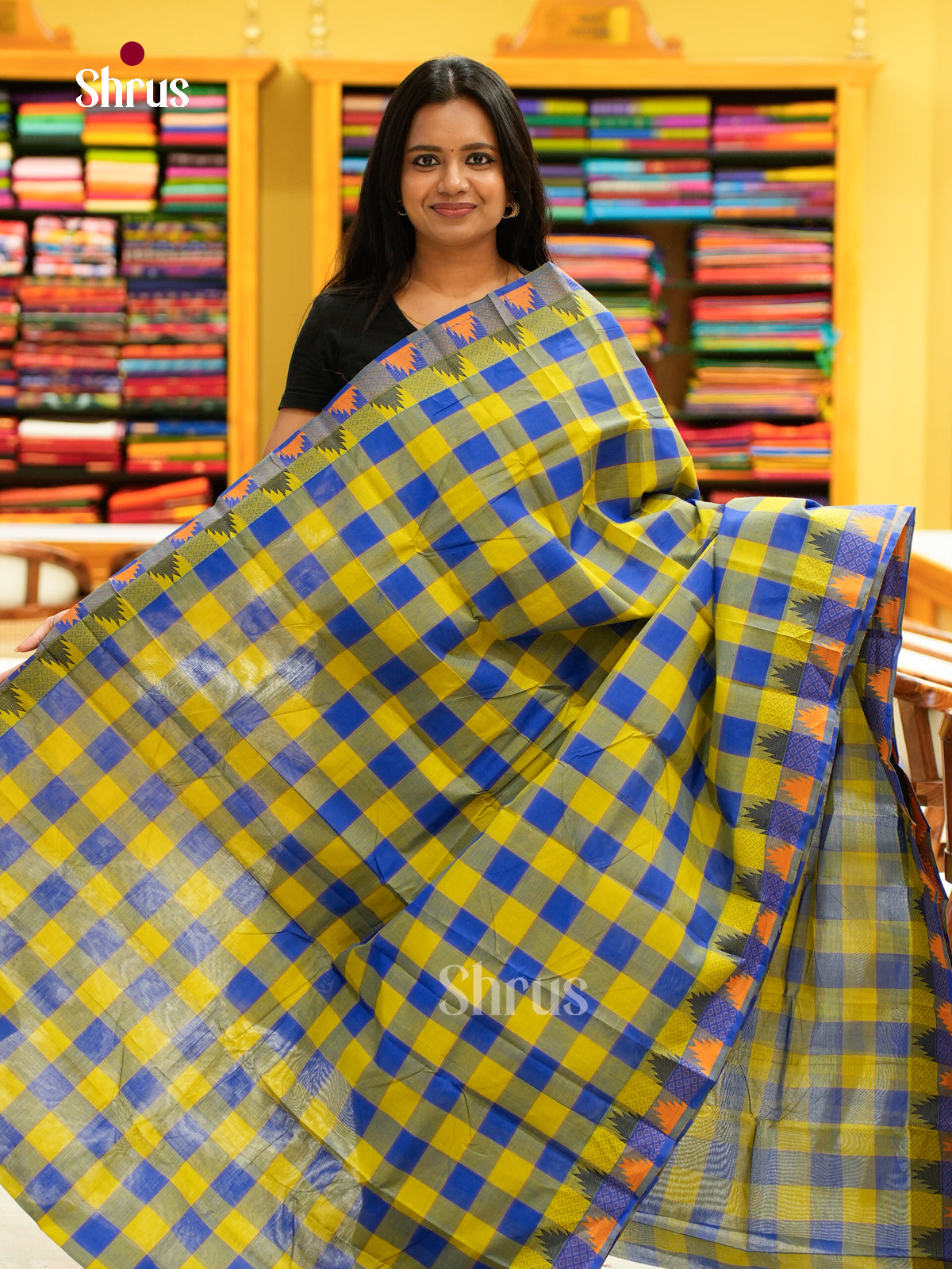 Chettinad Cotton-Without Blouse Saree - EBS18340