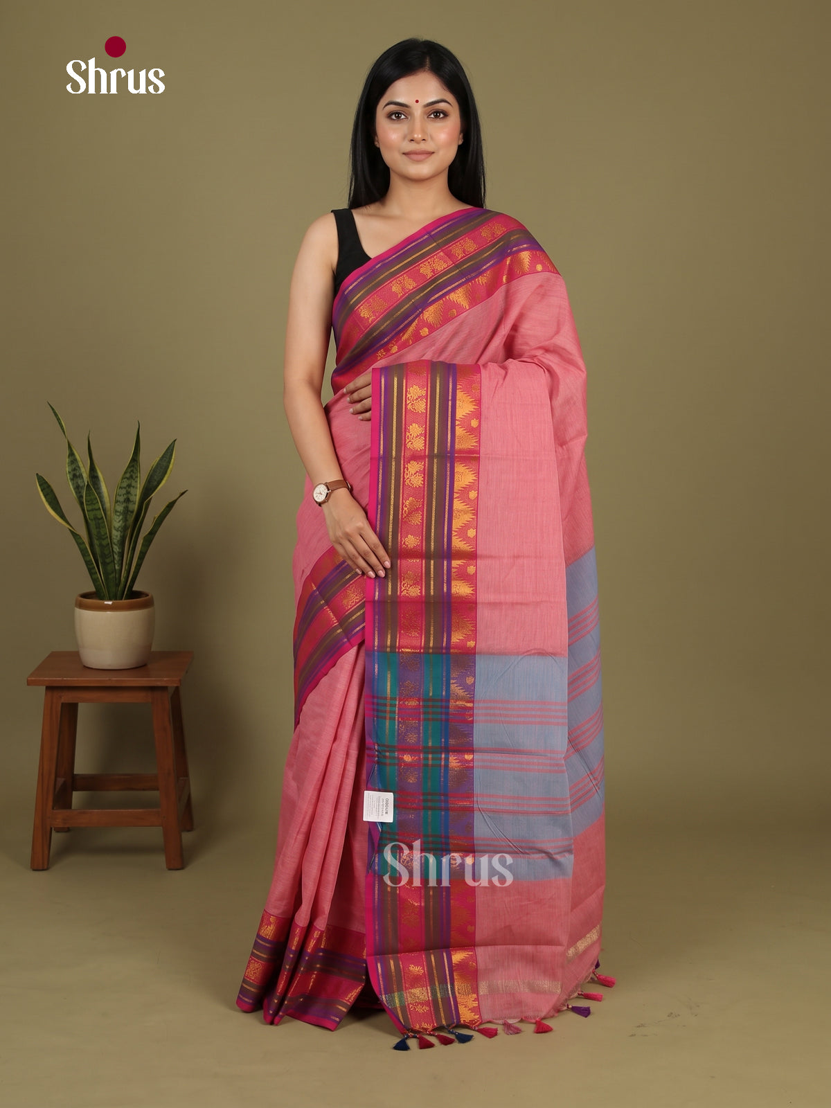 Chettinad Cotton-Without Blouse Saree - EBS18360