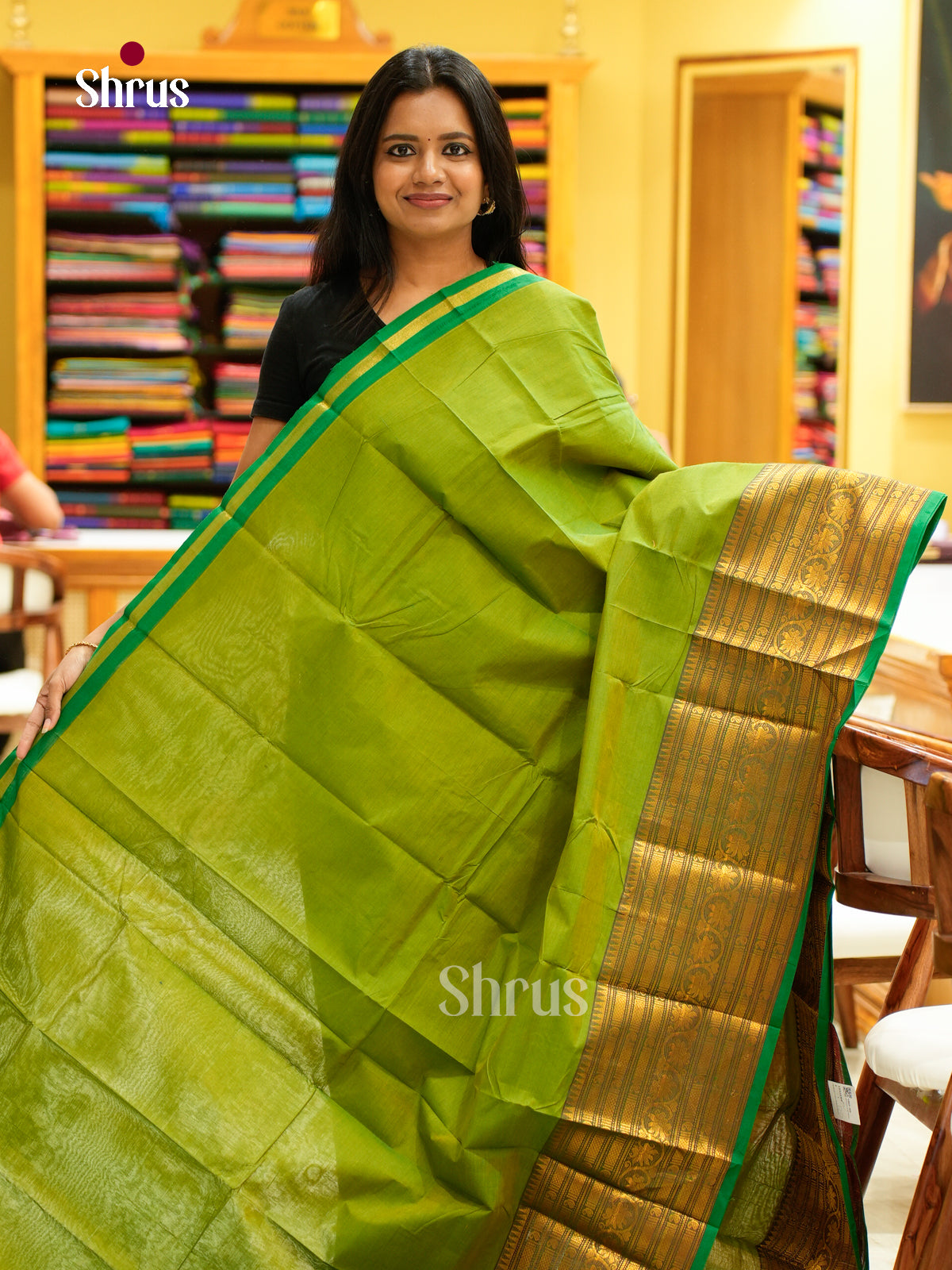 Chettinad Cotton-Without Blouse Saree - EBS18364