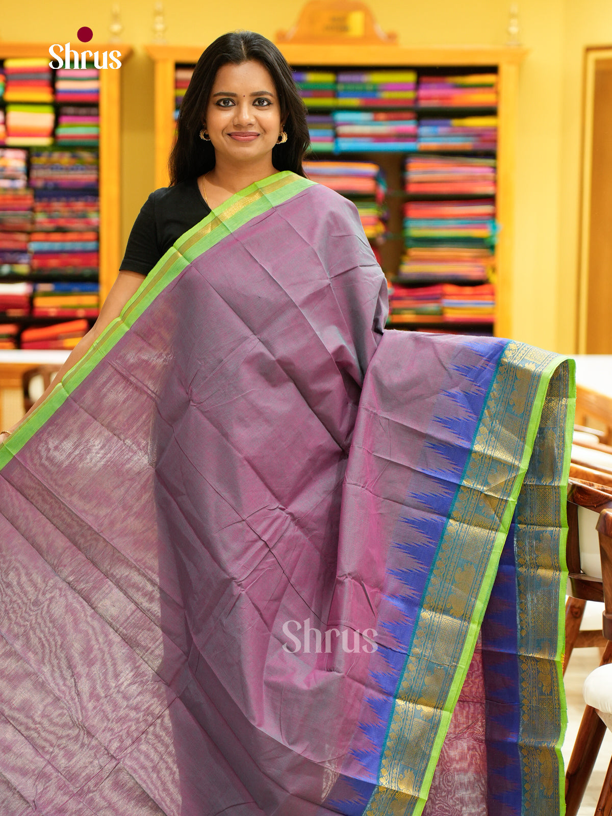 Chettinad Cotton-Without Blouse Saree - EBS18382