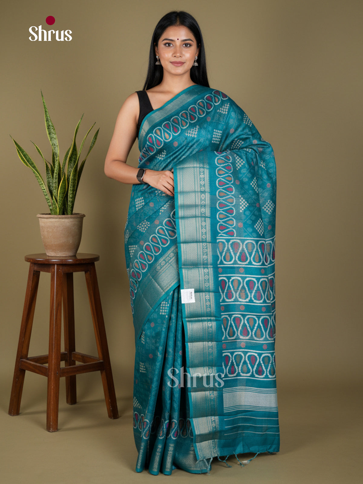 Semi Crepe Saree - EBS18399 - Shop on Shrus.com