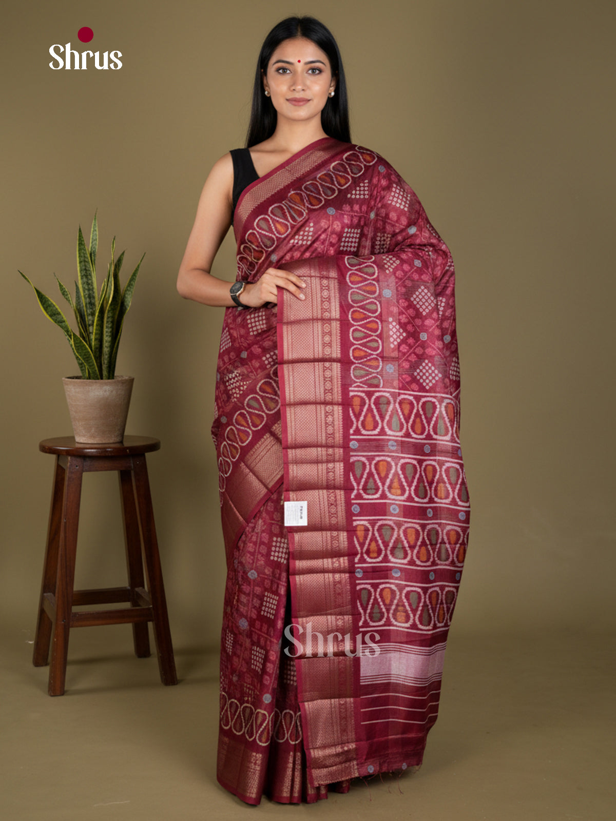 Semi Crepe Saree - EBS18400 - Shop on Shrus.com