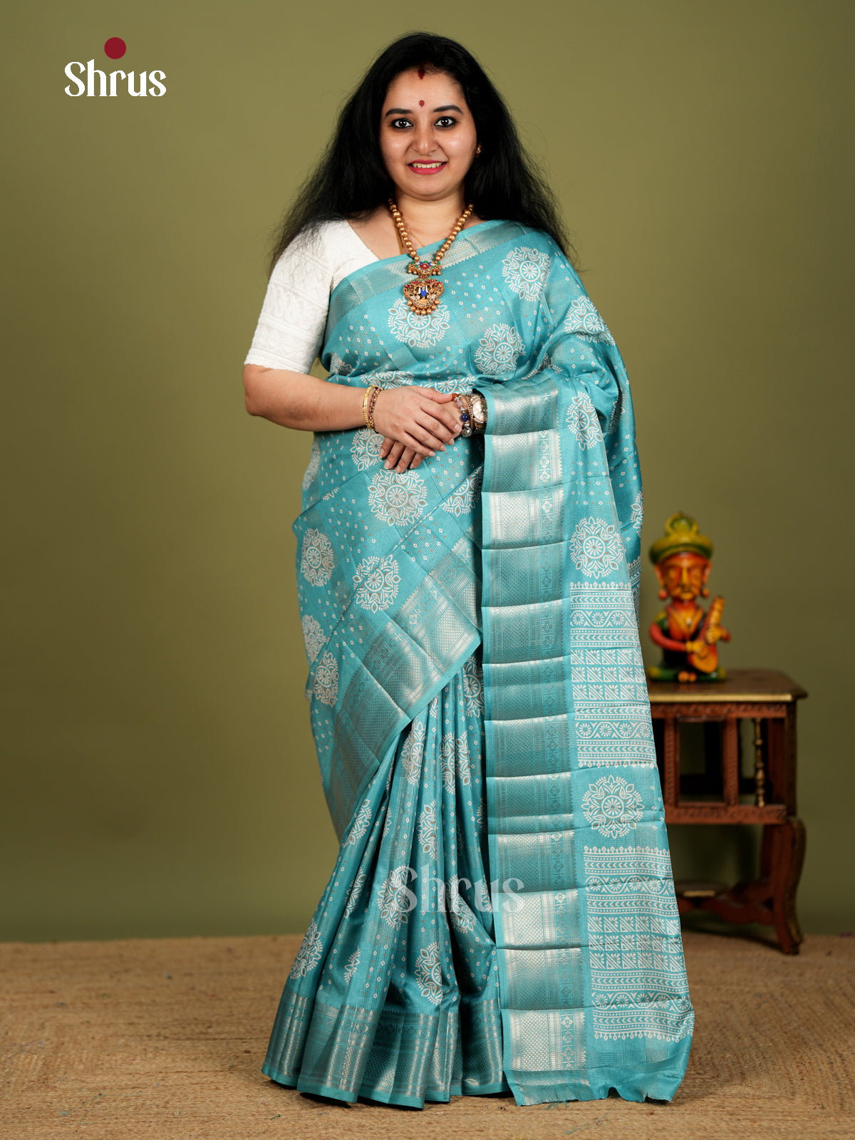 EBS18401 - Semi Crepe Saree - Shop on Shrus.com