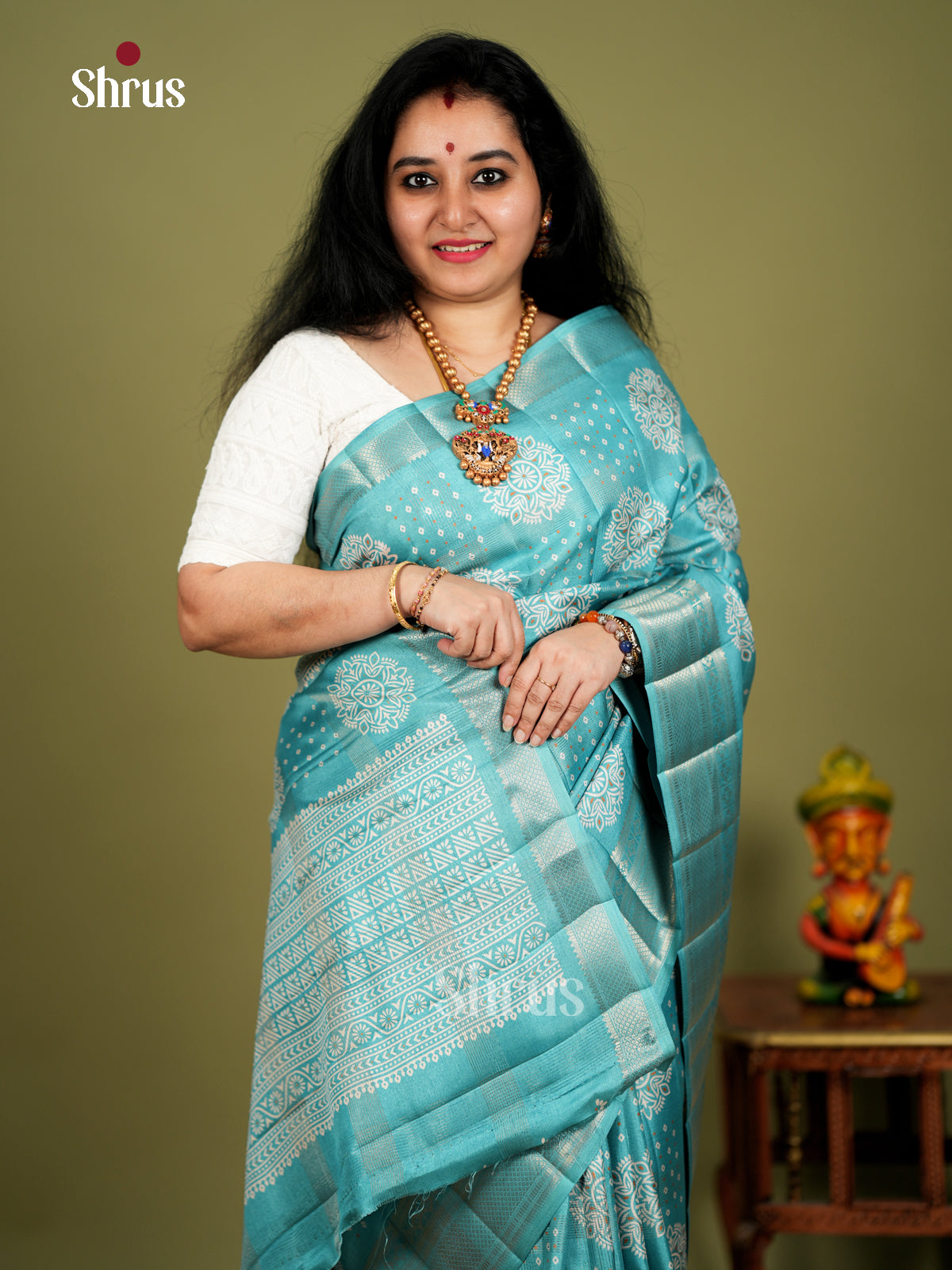 EBS18401 - Semi Crepe Saree - Shop on Shrus.com