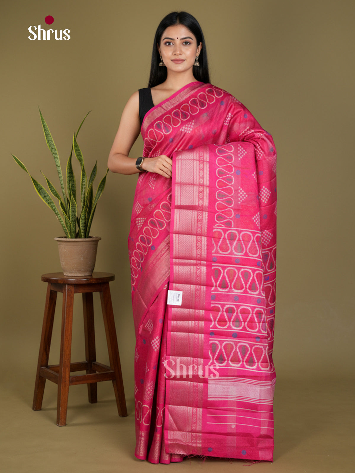 Semi Crepe Saree - EBS18402 - Shop on Shrus.com