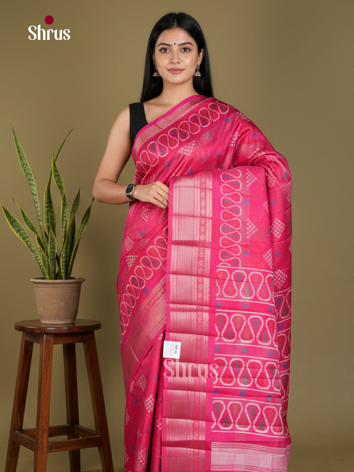 Semi Crepe Saree - EBS18402 - Shop on Shrus.com