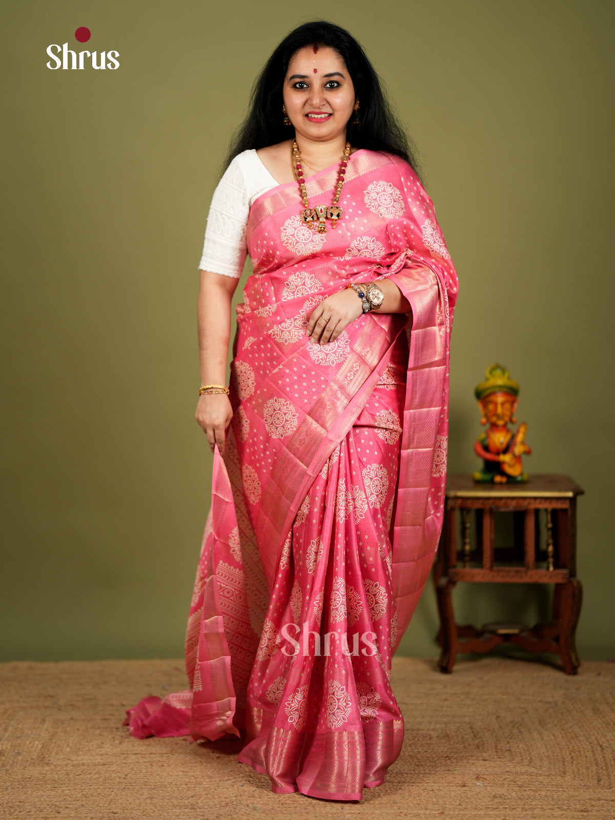 EBS18403 - Semi Crepe Saree - Shop on Shrus.com