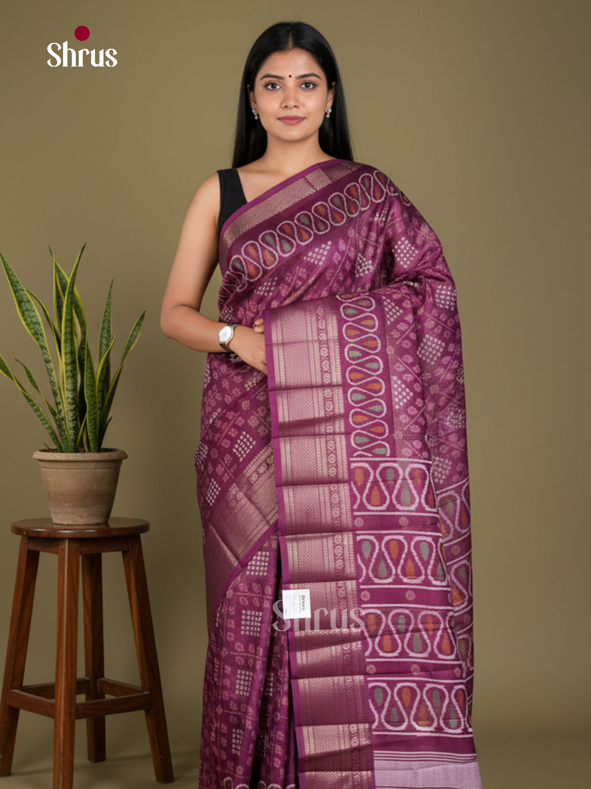 Semi Crepe Saree - EBS18404 - Shop on Shrus.com