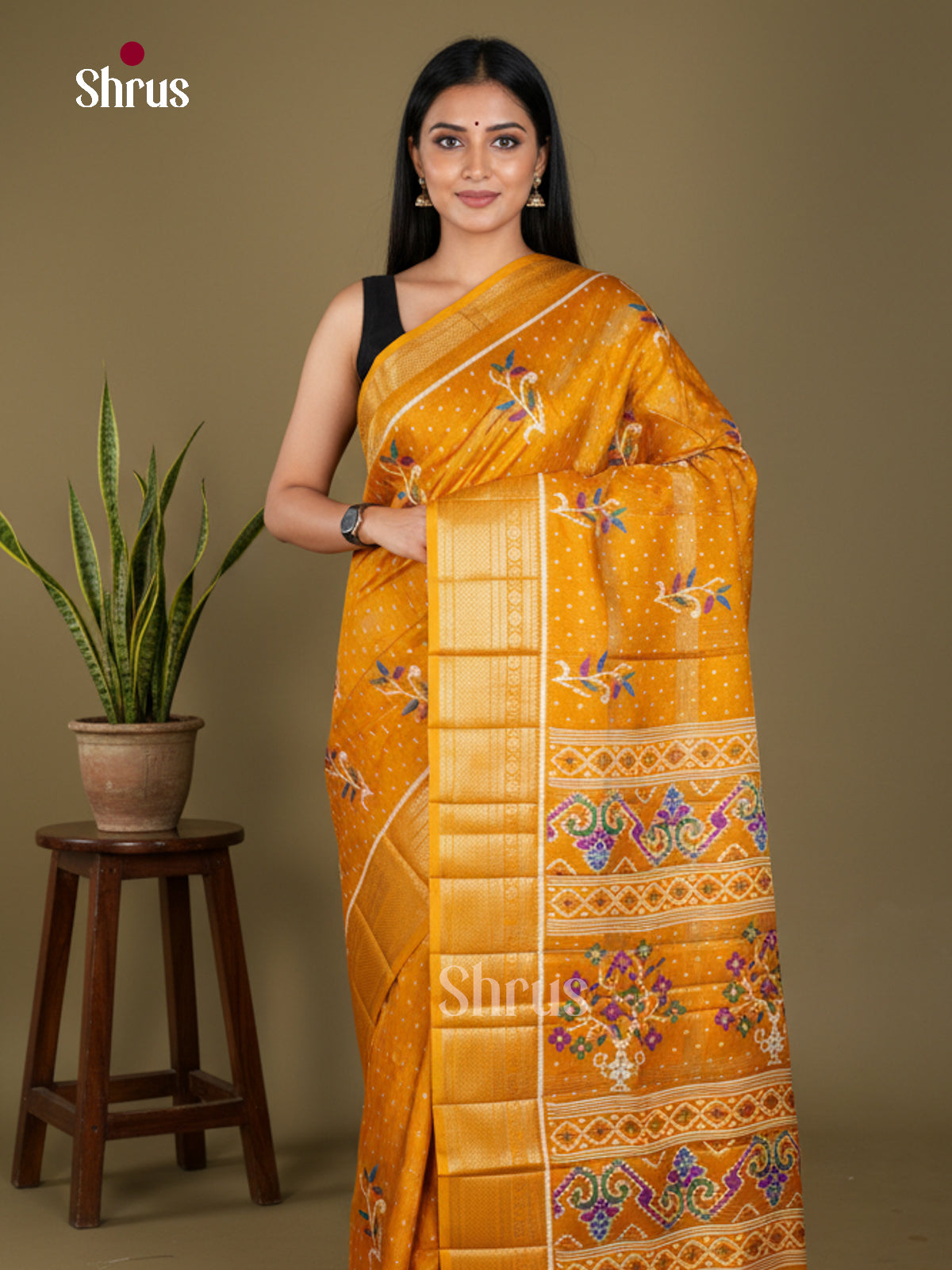 Semi Crepe Saree - EBS18410 - Shop on Shrus.com