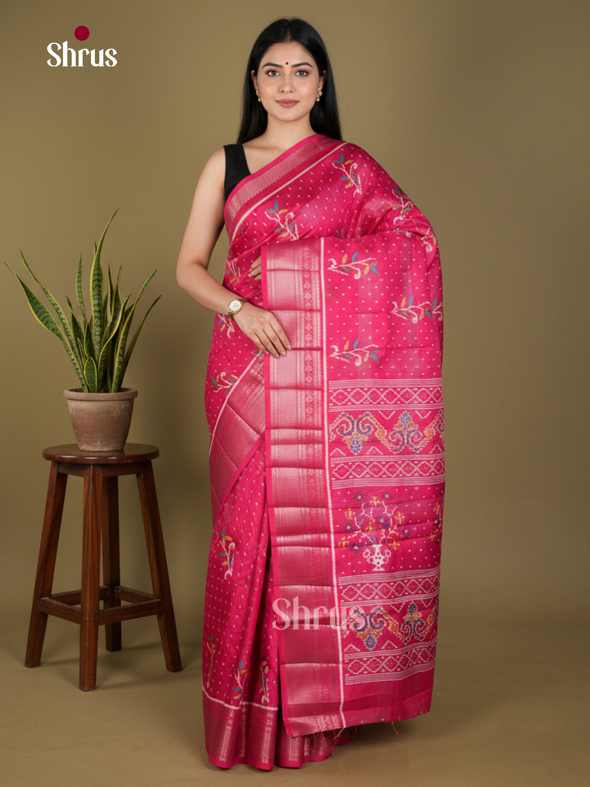 Semi Crepe Saree - EBS18417 - Shop on Shrus.com