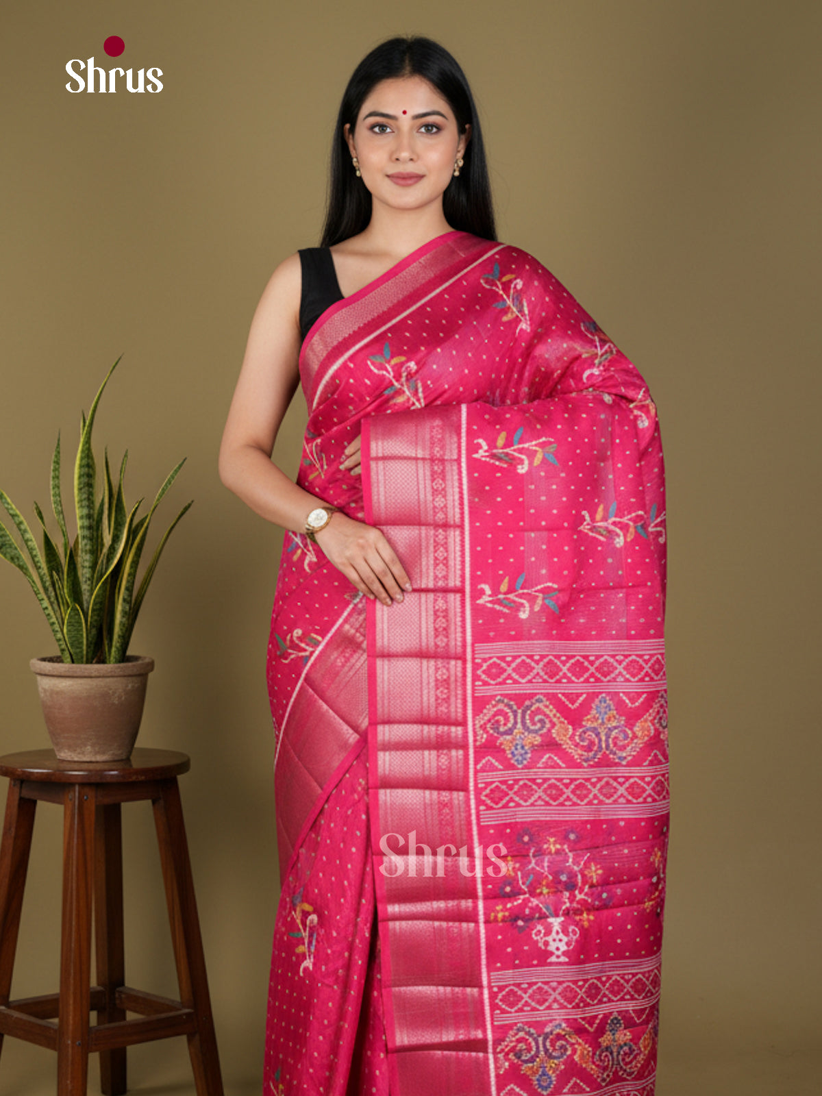 Semi Crepe Saree - EBS18417 - Shop on Shrus.com
