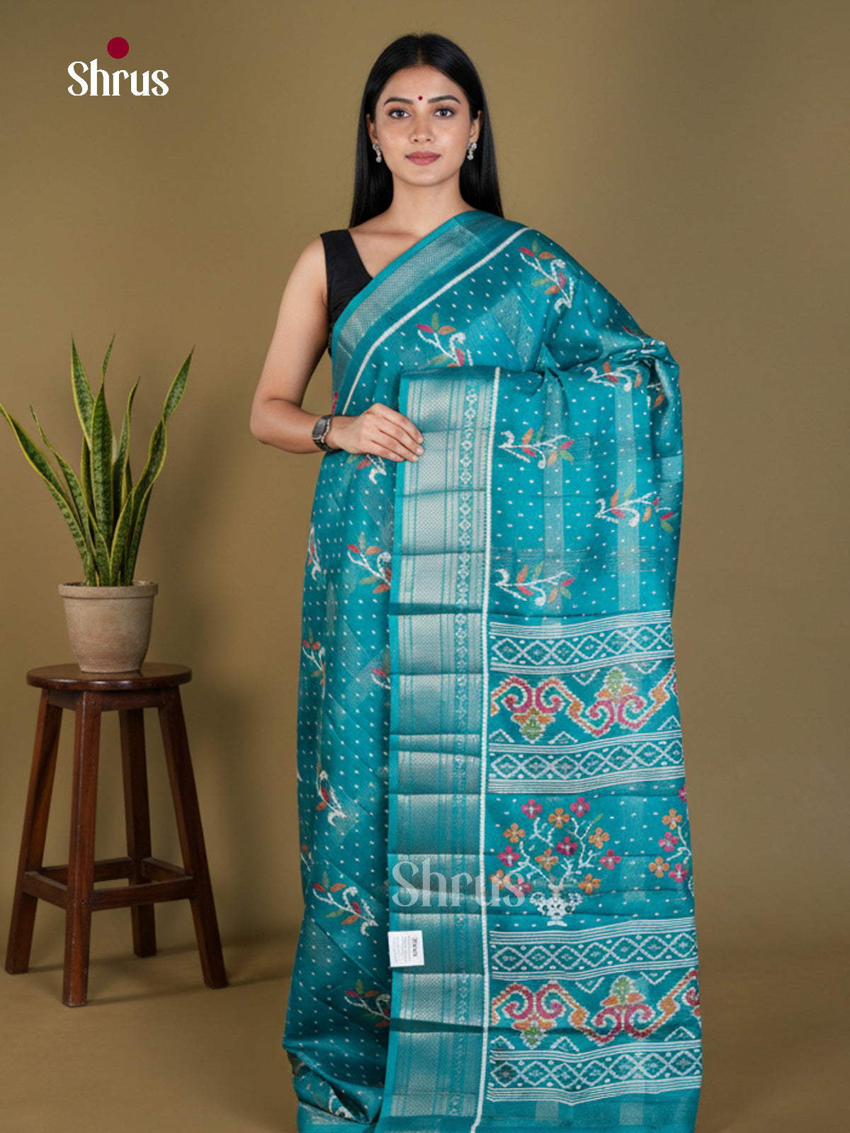 Semi Crepe Saree - EBS18418 - Shop on Shrus.com