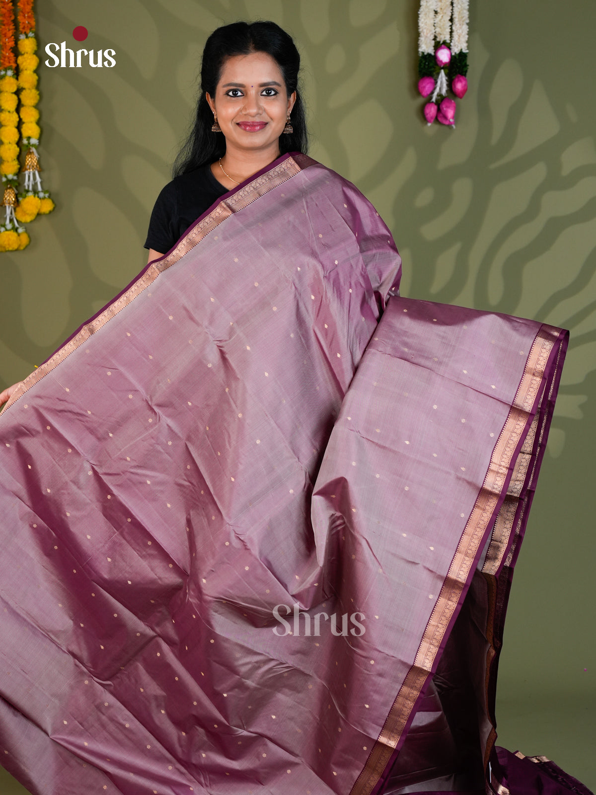 Kanchipuram silk Saree - EBS18426 - Shop on Shrus.com