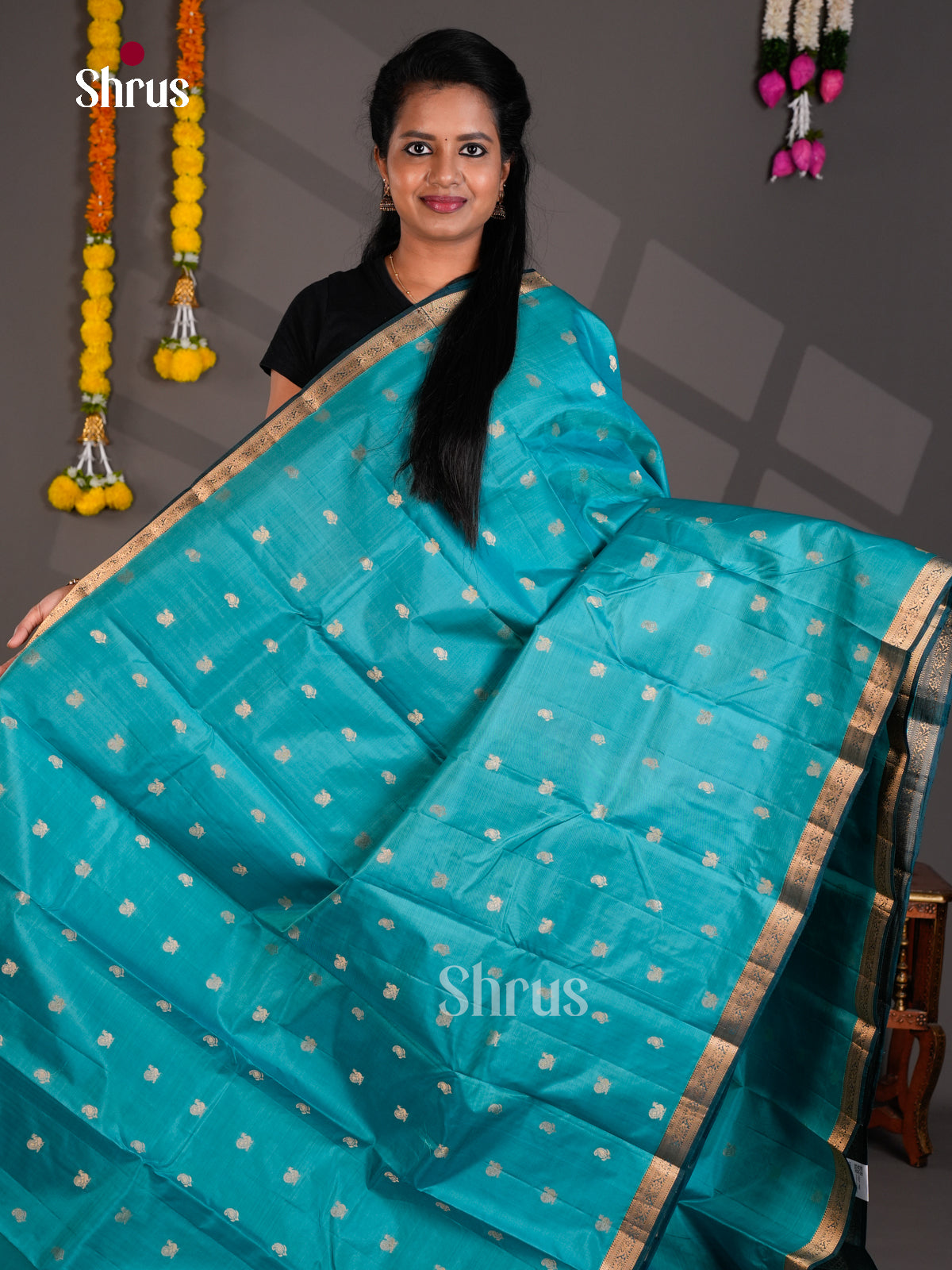 Kanchipuram silk Saree - EBS18427 - Shop on Shrus.com
