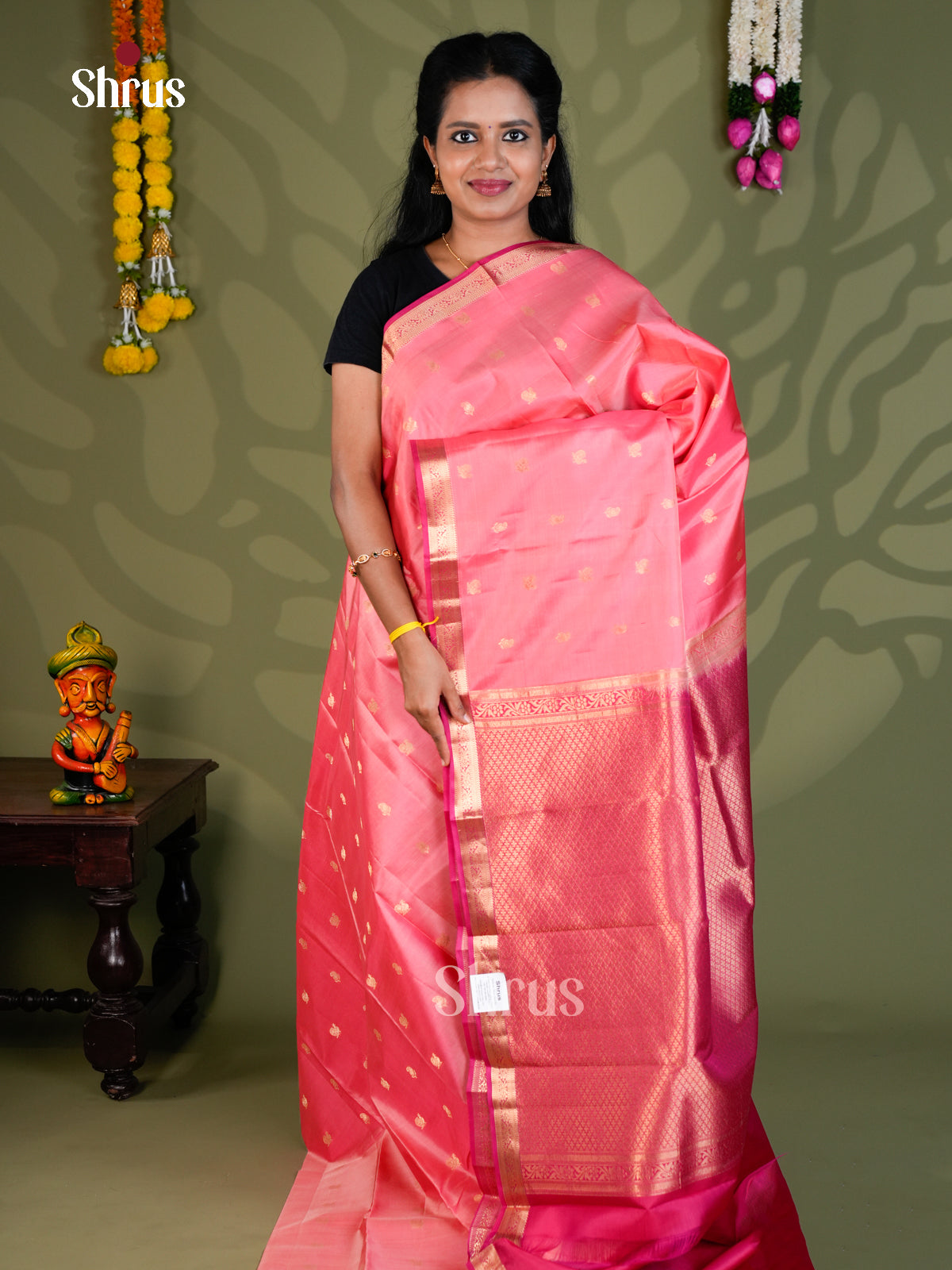 Kanchipuram silk Saree - EBS18430 - Shop on Shrus.com
