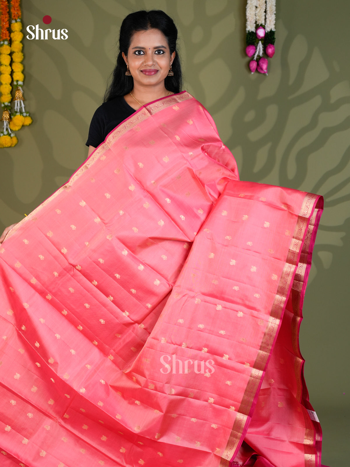 Kanchipuram silk Saree - EBS18430 - Shop on Shrus.com