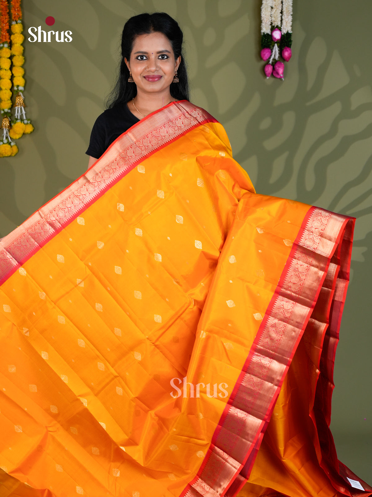 Kanchipuram silk Saree - EBS18435 - Shop on Shrus.com